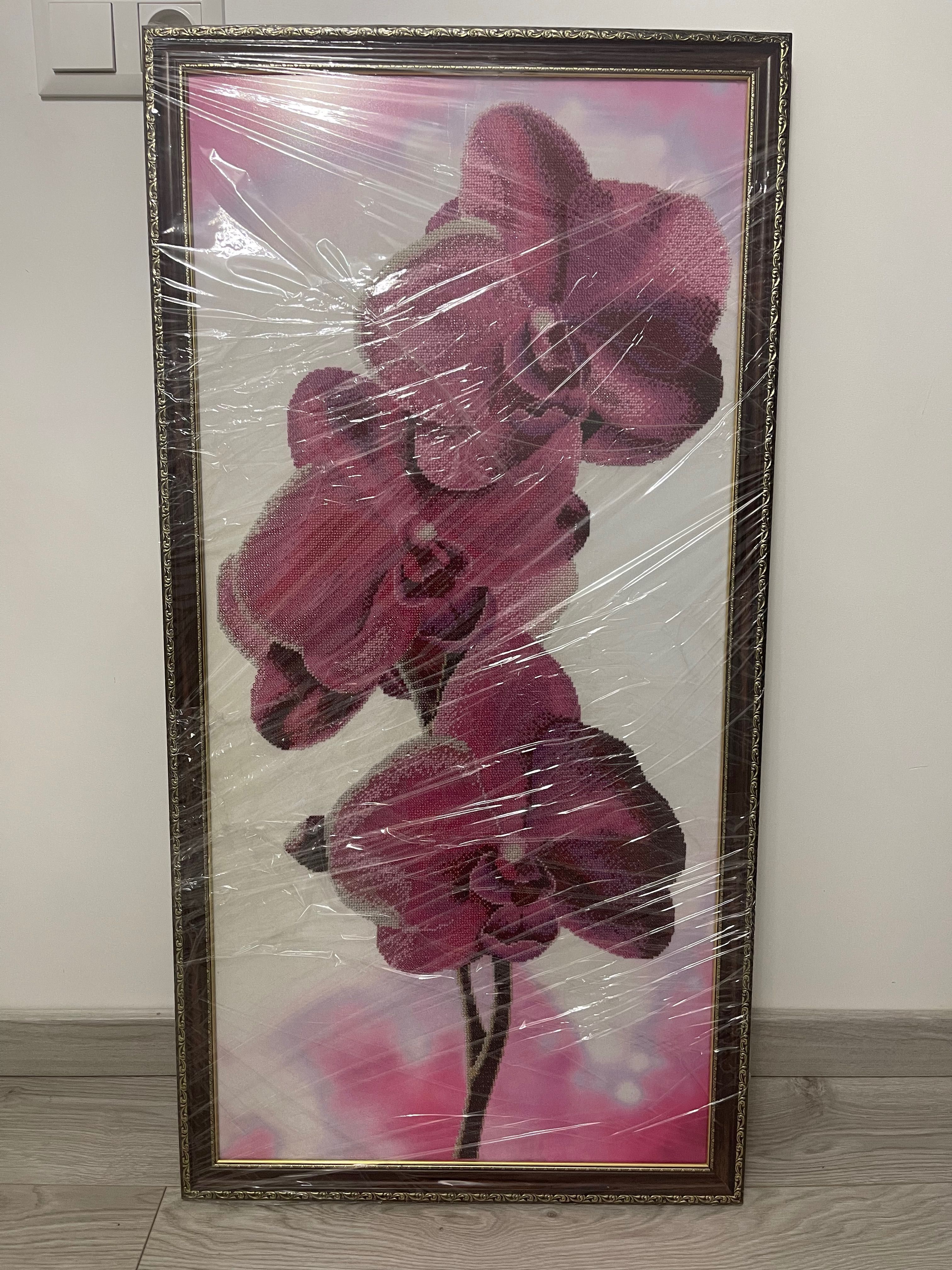 Картина орхідеї вишиті чеським бісером