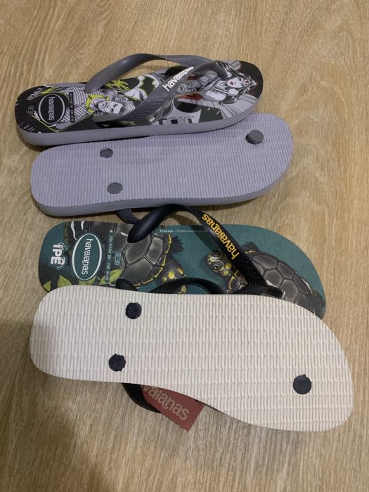 Chinelo havaianas comprados no Brasil numeração errada.