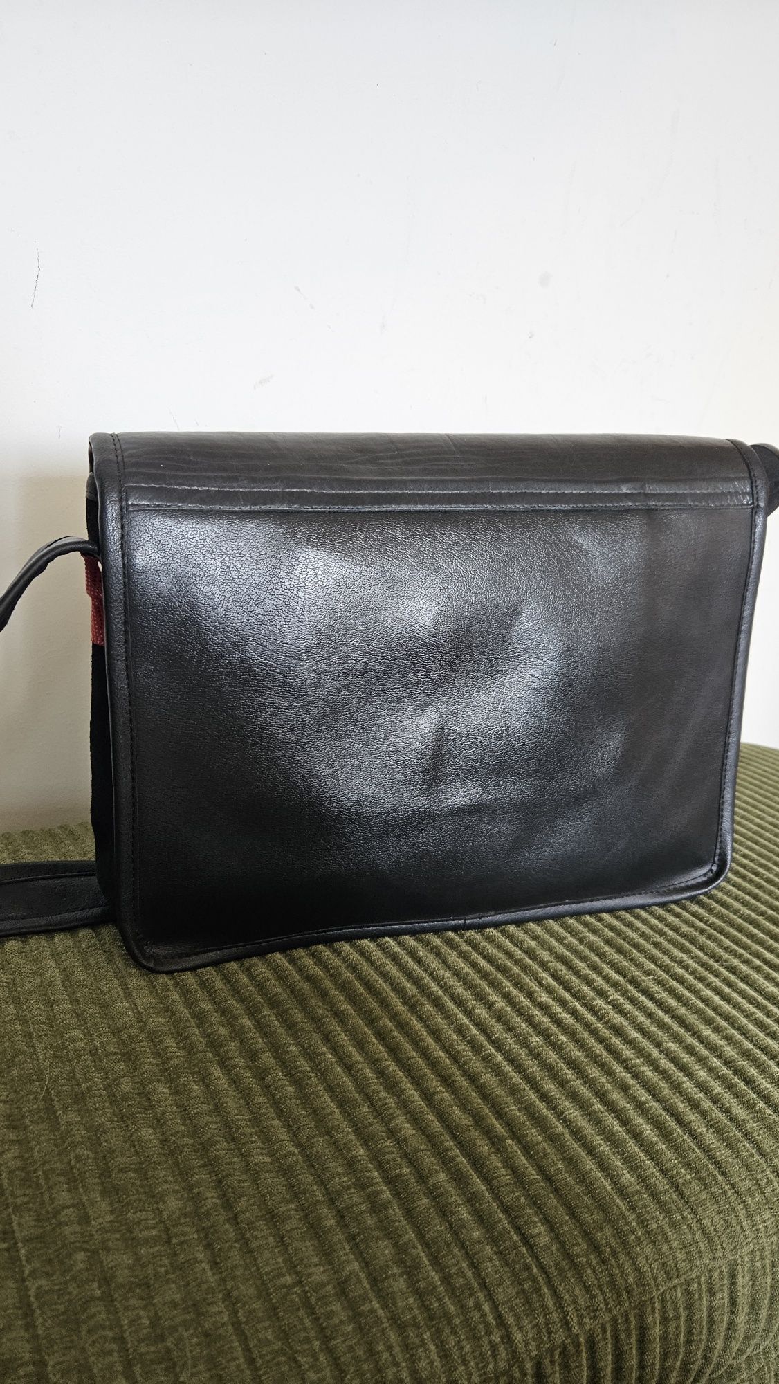 Torba na laptopa aktówka listonoszka skórzana