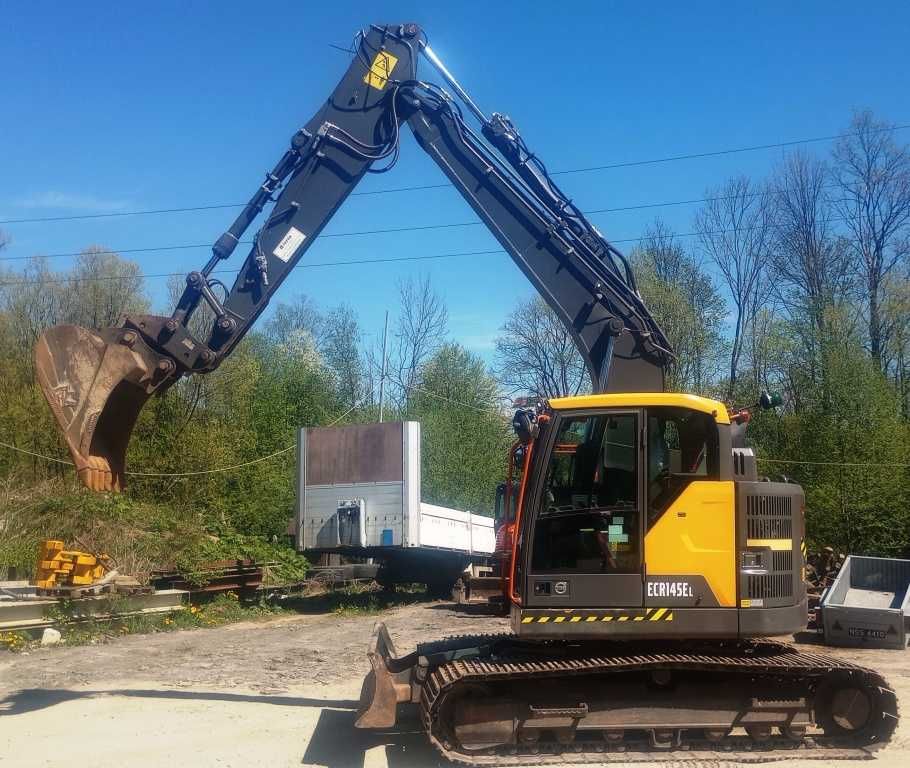 Volvo ECR 145 Long koparka pług cat liebherr dossan 2019