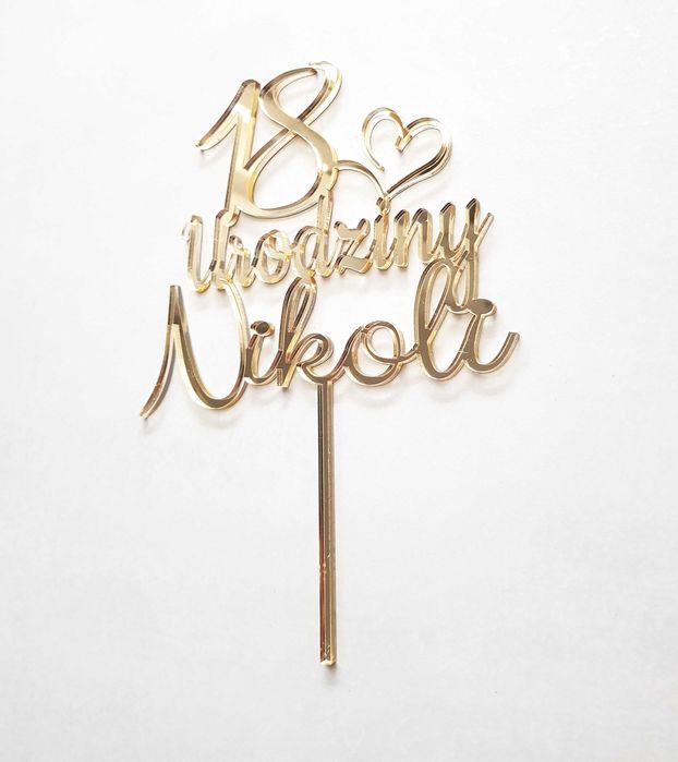 Topper personalizowany, imię dziecka