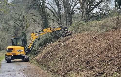 Escavações e trabalhos de Escavadora Giratoria