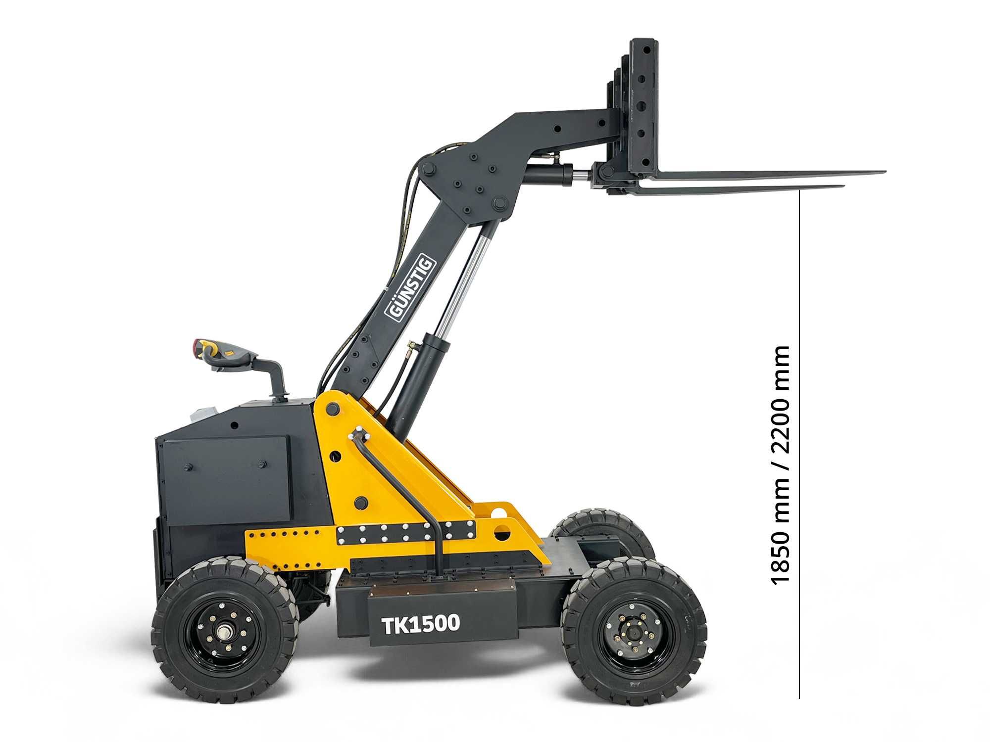 Elektryczna miniładowarka kołowa Günstig TK1500 udźwig 1300kg ładowacz