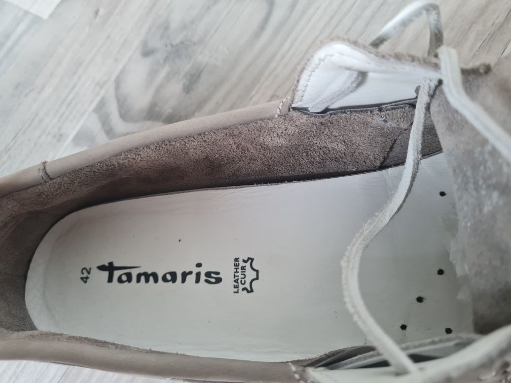 Мокасини Tamaris 42 розмір, на 26-26.5 см стопу  POWDER NUBUC