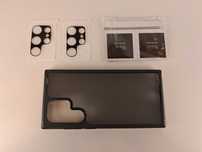 Y174 Etui + Szkło Aparatu Samsung Galaxy S22 Ultra Czarne