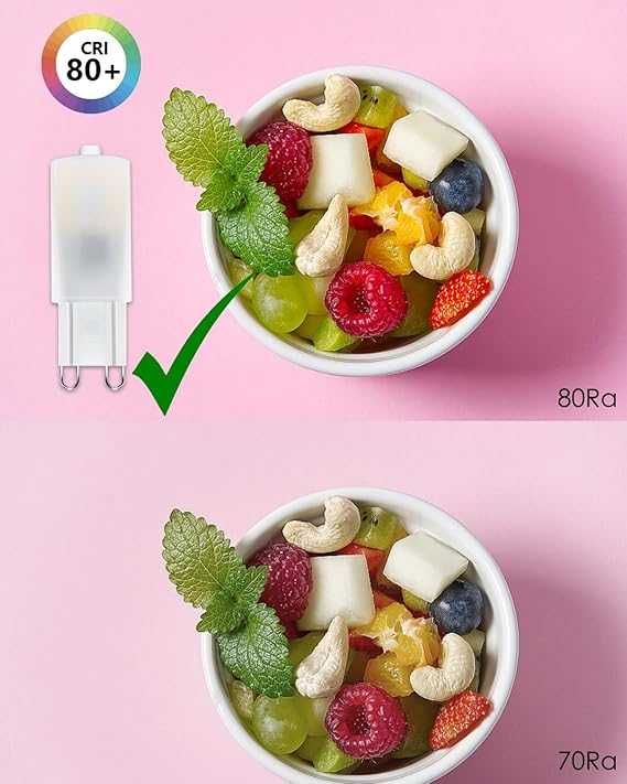 G9 LED zimna biała, żarówka 3W AC230V  6000K 10 sztuk