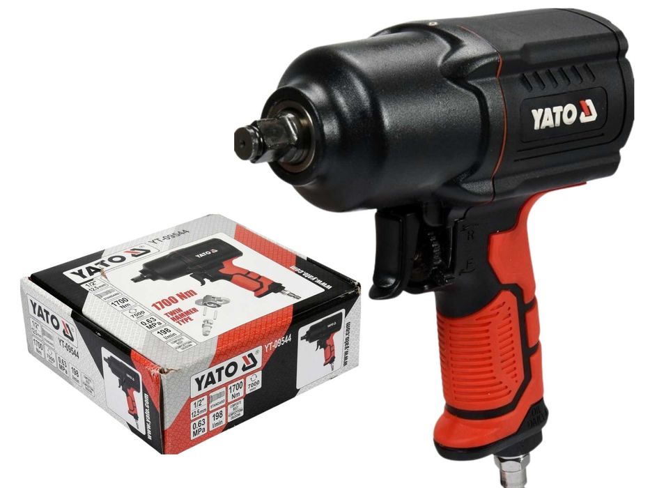 Nowy Pneumatyczny Klucz Udarowy Do Kuł YATO 1/2" 1700NM - GRATIS