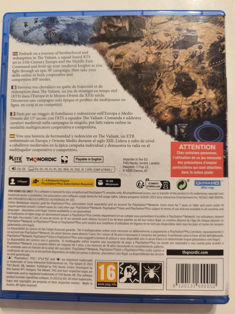 Ps5 The Valiant pl możliwa zamiana