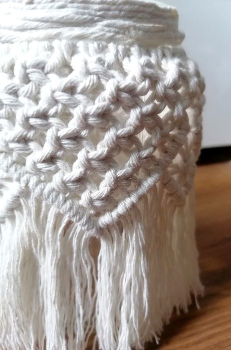 Świecznik lampion Makrama lampka Hand made BOHO