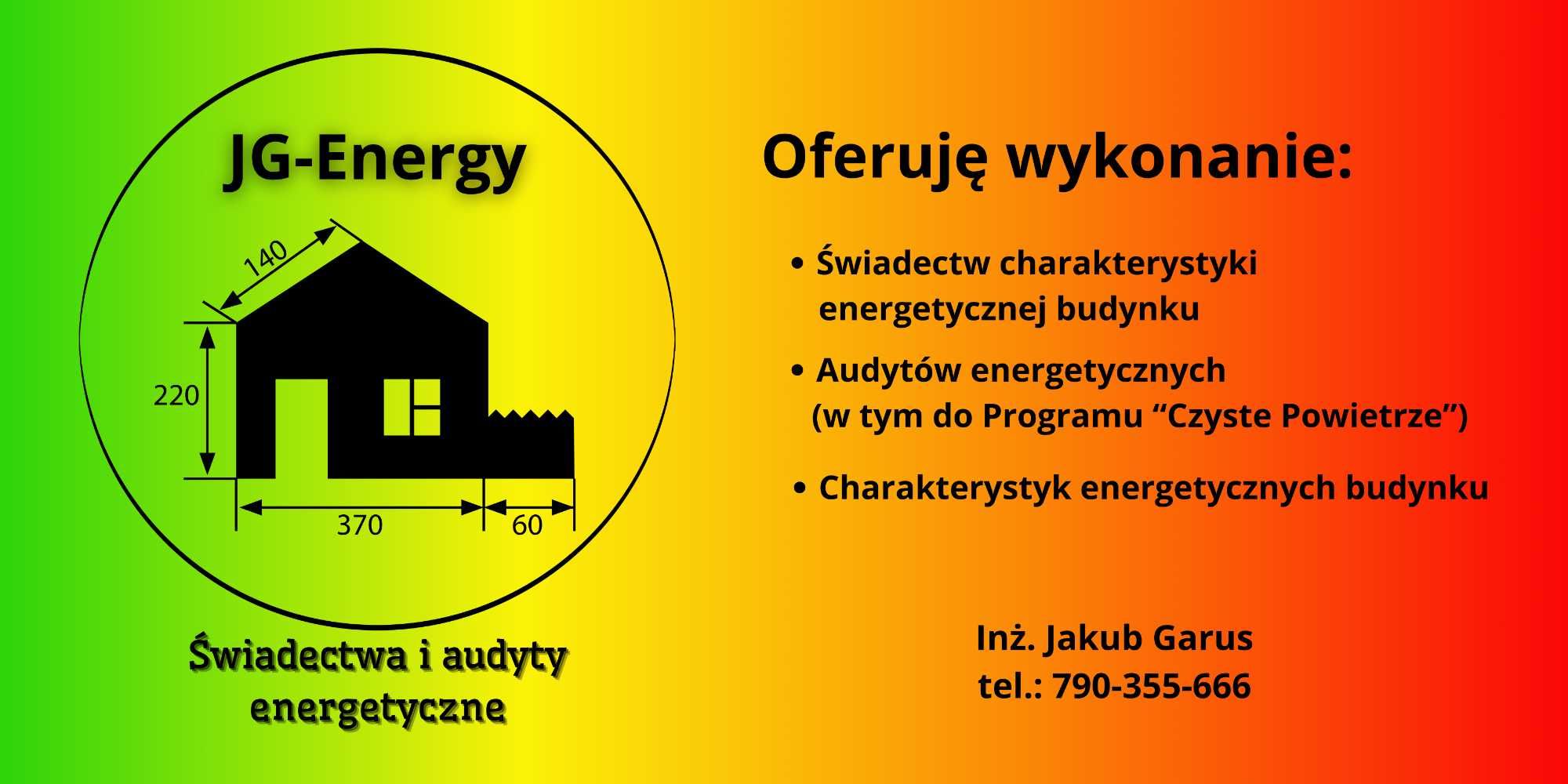 Świadectwa/Audyty Energetyczne budynku/mieszkania/lokalu