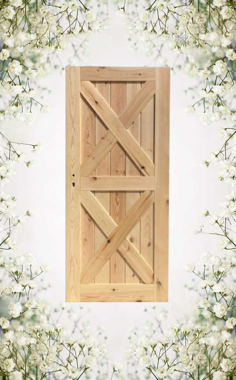 !! Drzwi Wejściowe Zewnętrzne Drewniane CZYSTE POWIETRZE + GRATIS