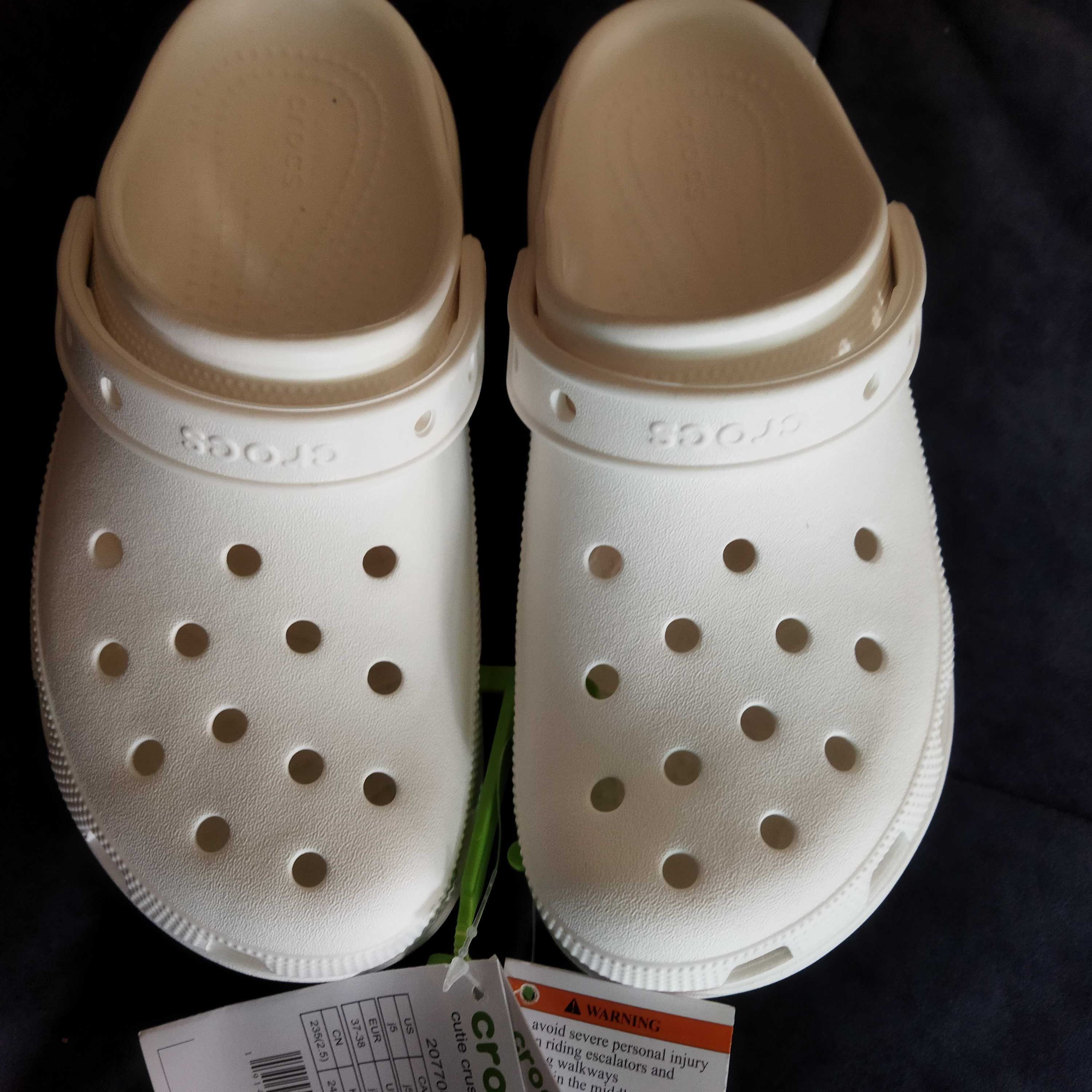 Крокси Оригінал Круті сабо classic crush white Crocs р.37