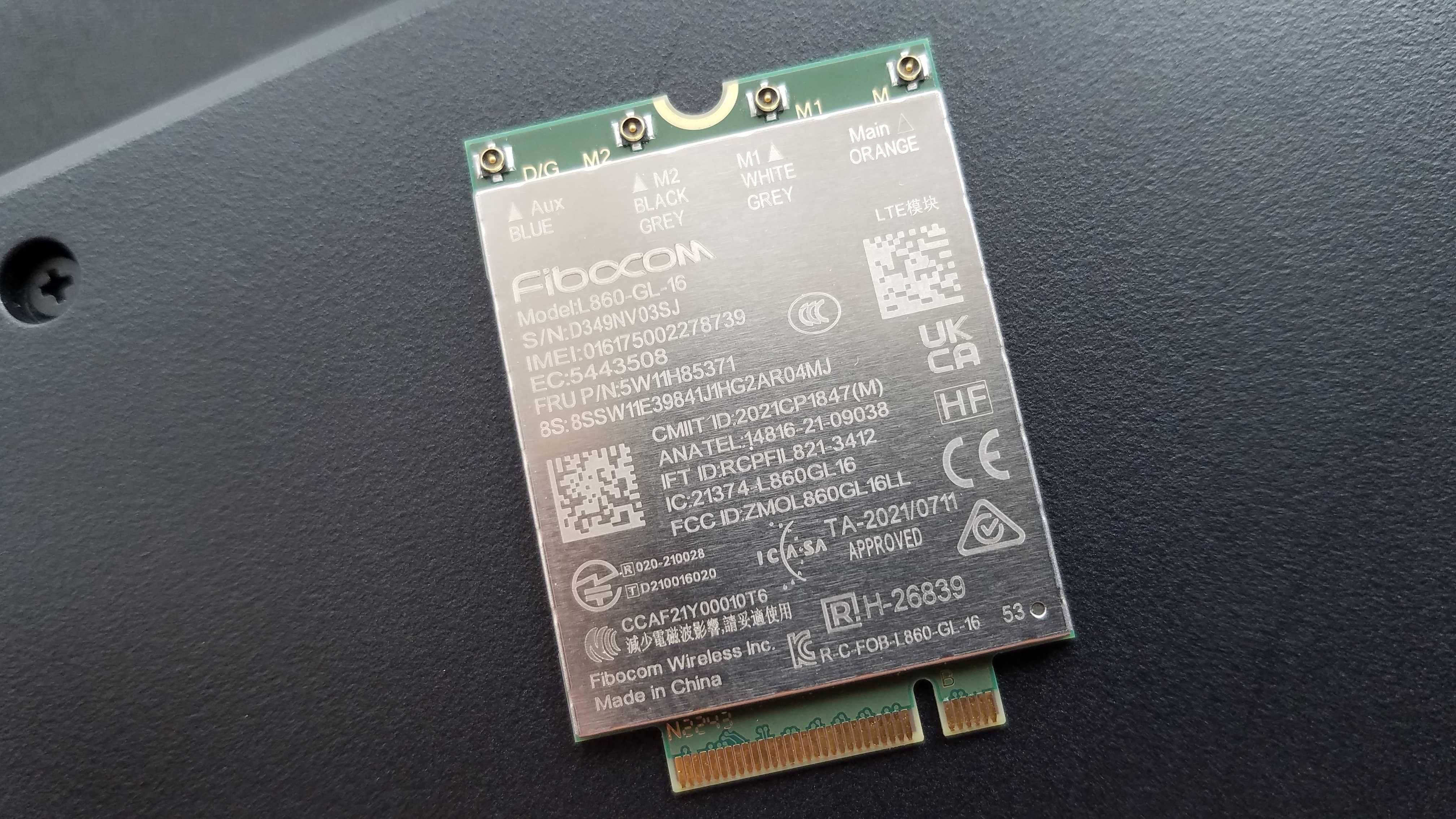 Модем Fibocom L860-GL-16 для ThinkPad и других, CAT16/4x4 MIMO/4G/LTE
