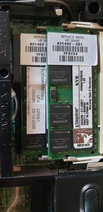 2 Memórias Ram SODIMM 667MHZ módulos de 2GB Kingston para Portátil