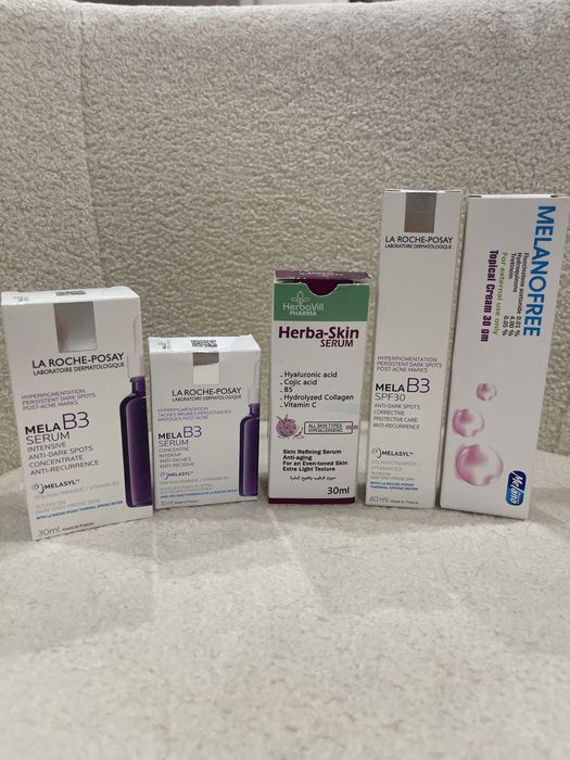 Дієві крема та сироватки пігментації La Roche Posay mela B3 та Єгипет