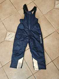 Spodnie narciarskie chłopięce z materiałem odblaskowym na nogawkach