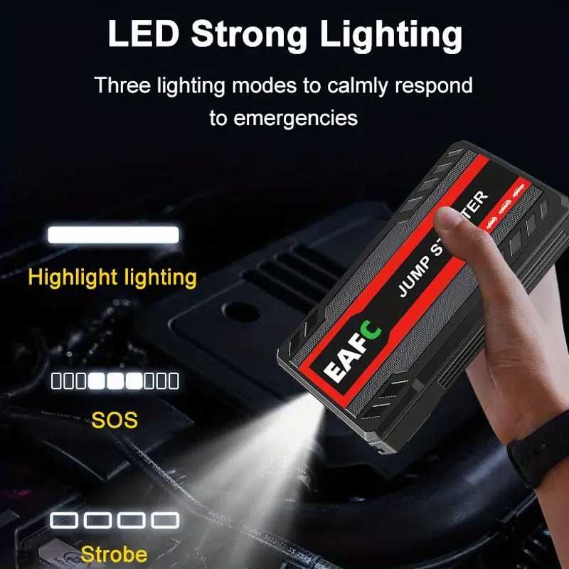 NOVO-Carregador Bateria Portatil Partida Emergência para Carro 12V