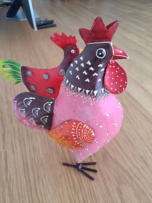 Conjunto Galo e Galinha