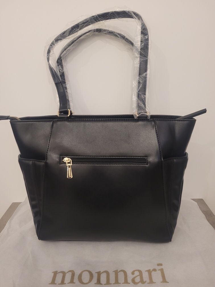Elegancka czarna torebka Monnari