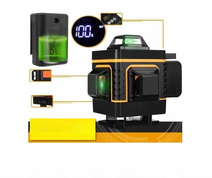 Laser Krzyżowy XTECH poziomica laserowa LCD+statyw *DARMOWA DOSTAWA*
