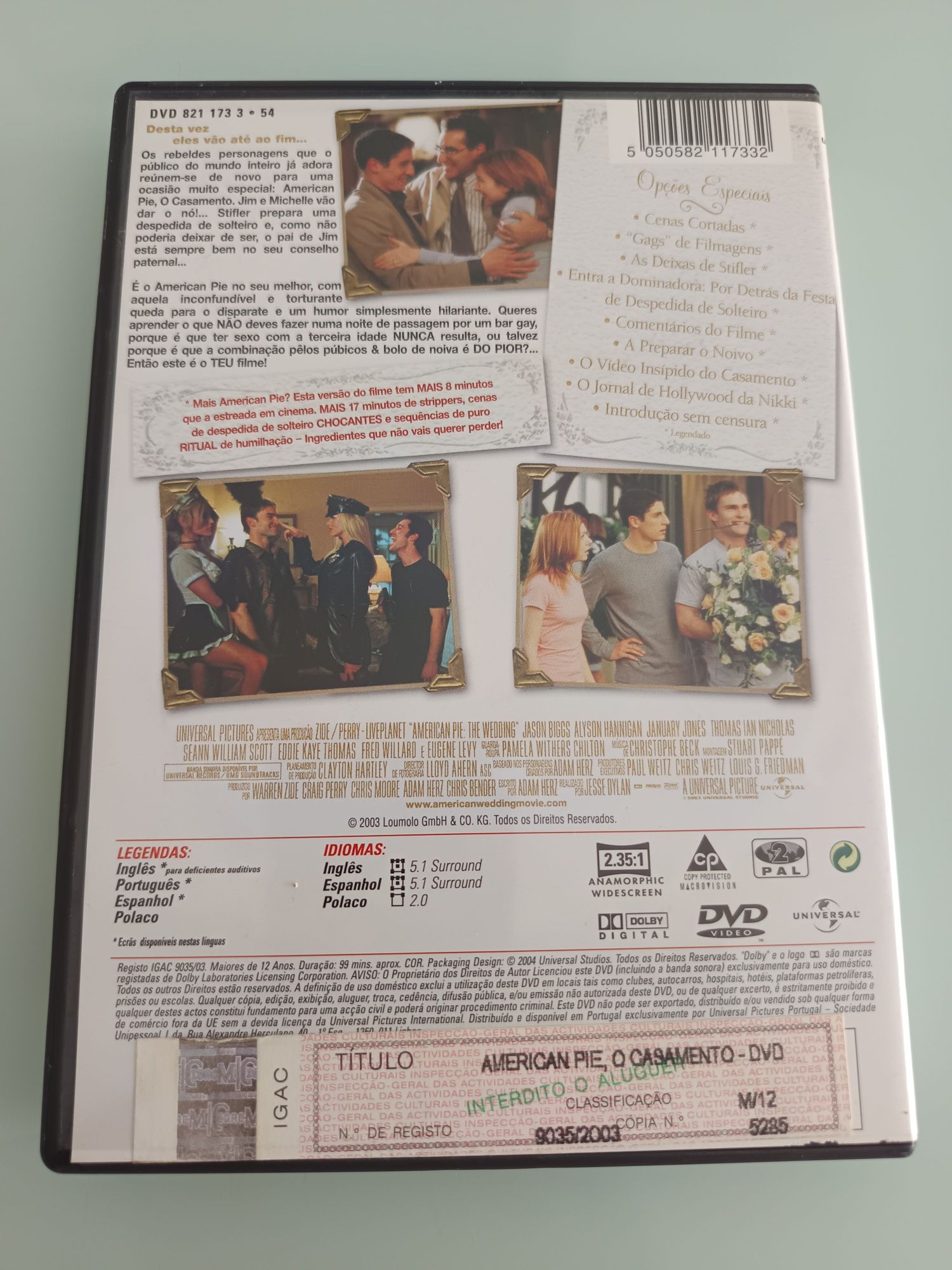 DVD American pie o casamento