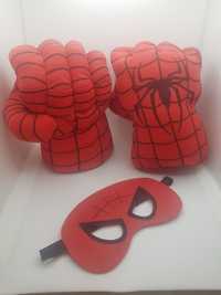Spiderman kostium rękawice maska