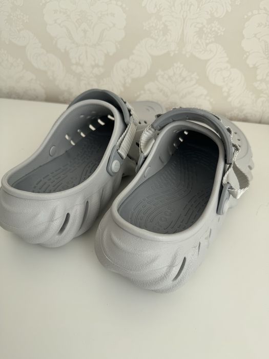 Crocs ОРИГИНАЛ Кроксы X- Echo Clog 41-42 р 26 см Светло-серый