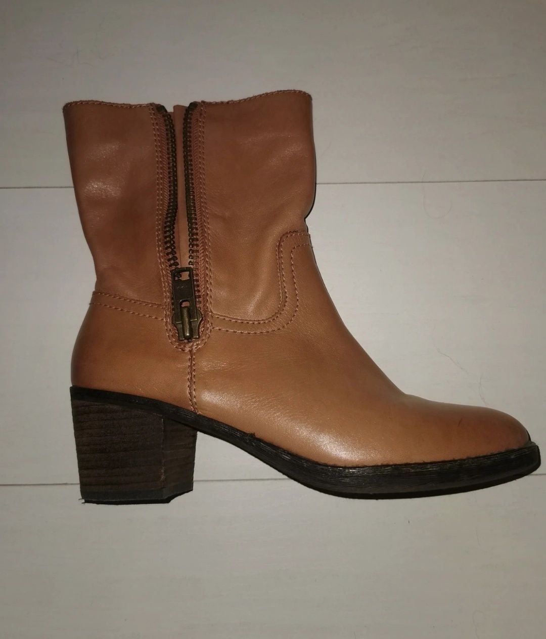Lands End 38,5 nowe kozaki botki skóra naturalna