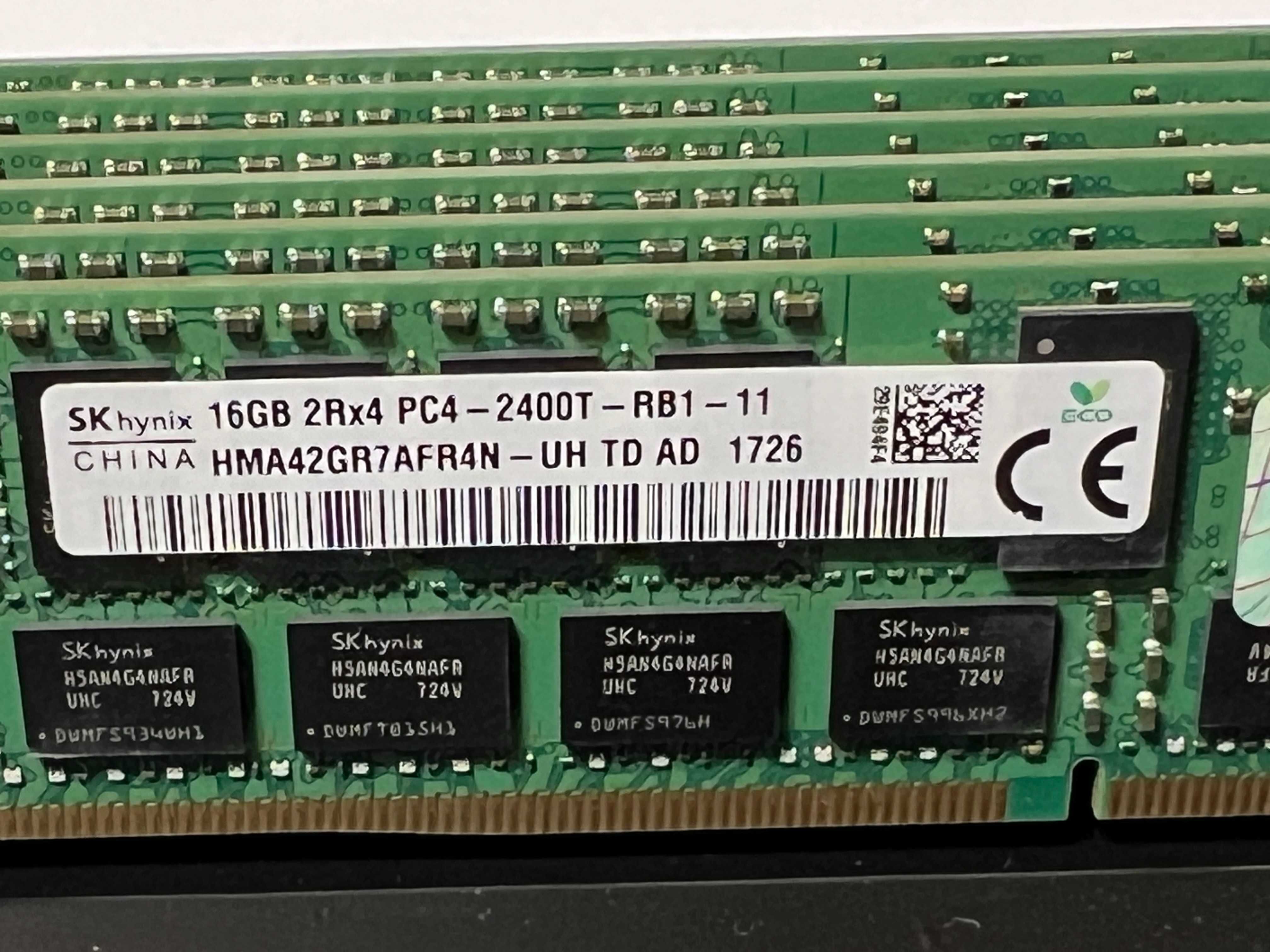 Память 8-16Gb DDR4 PC4 - 2400T ECC Reg cерверная HP DELL C612 X99