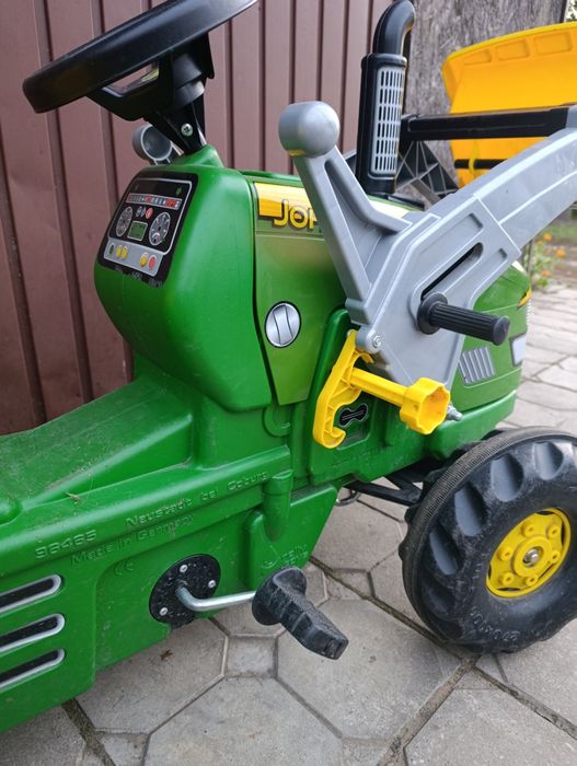 Traktor na pedały John Deere+tur+przyczepa