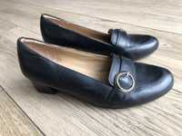 Pantofle skórzane na szeroką stopę miękkie r. 6 r. 40 26cm | paczkomat