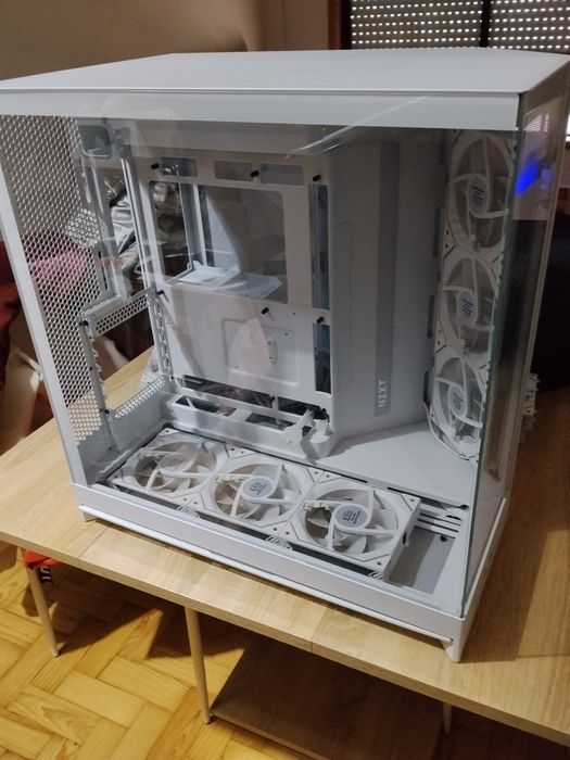 Caixa Extended-ATX NZXT H9 Flow (2025) Tempered Glass Branca