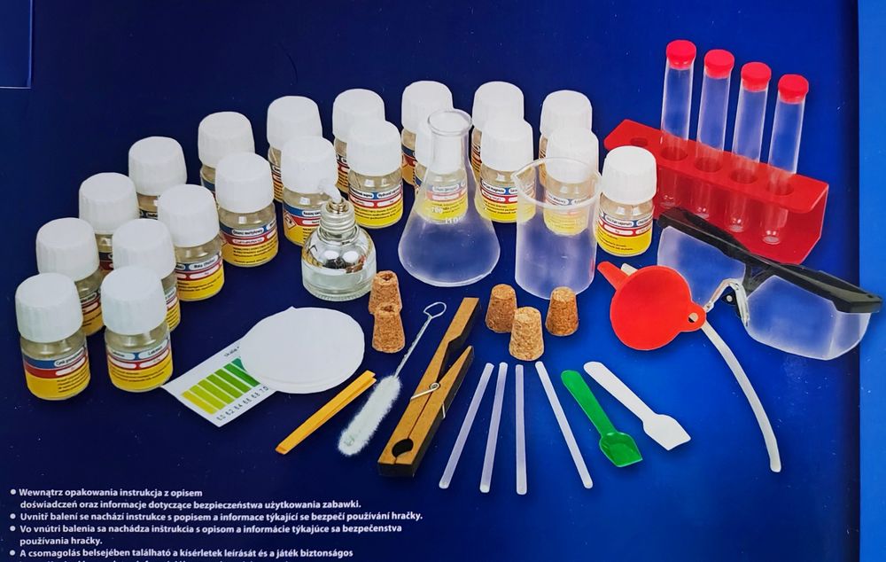 CHEMIK Laboratorium chemiczne zestaw 160 doświadczeń NOWE