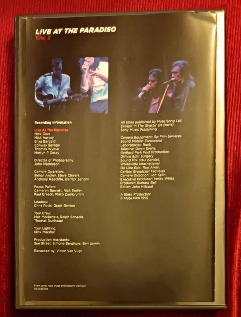 Nick Cave & The Bad Seeds"The Road to God..+Live at Paradiso 92" 2DVD
