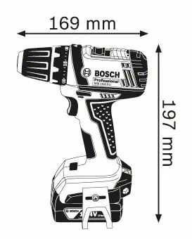 Aparafusadora sem fio Bosch GSR 14,4-2-Professional