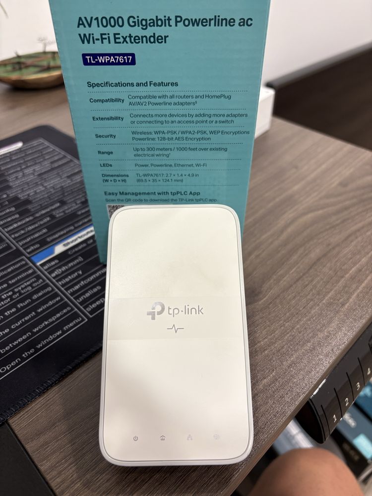 Powerline TP-Link TL-WPA7617 Wi-Fi Extender