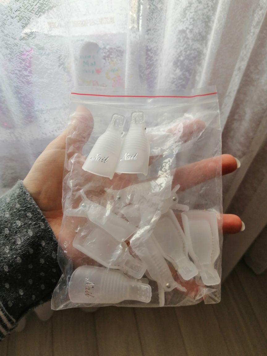 Зажимы для снятия гель лака