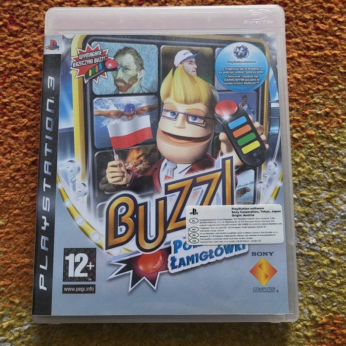 Buzz! Quiz TV PS3 Playstation 3 PL DUBBING - BRAK OKŁADKI