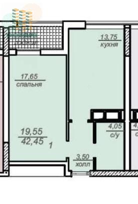 Редкая‼️ 1 комн Французский бульвар‼️ЖК 19 Жемчужина Кадорр‼️