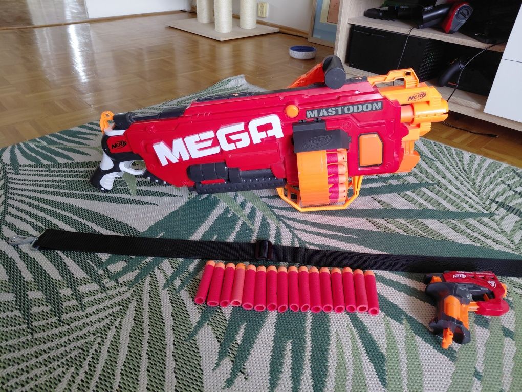 Nerf mega mastodon plus nerf bigshock