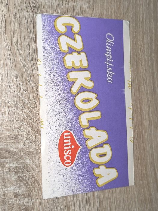 Zabytkowe Opakowanie po Czekoladzie/Czekolada Olimpijska-Unisco/Lata80