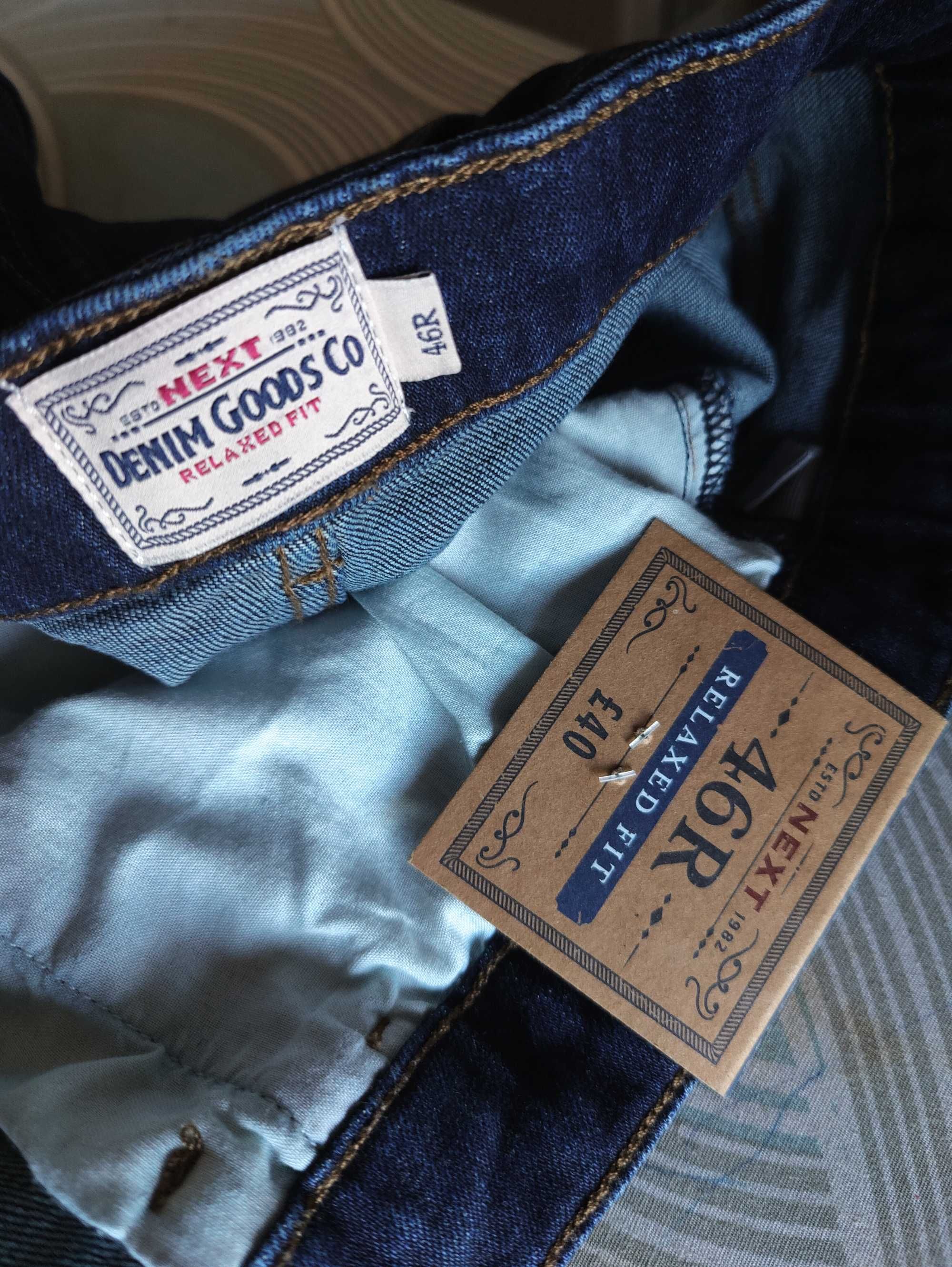 Джинсы Next jeans United Kingdom w46 stretch navy.