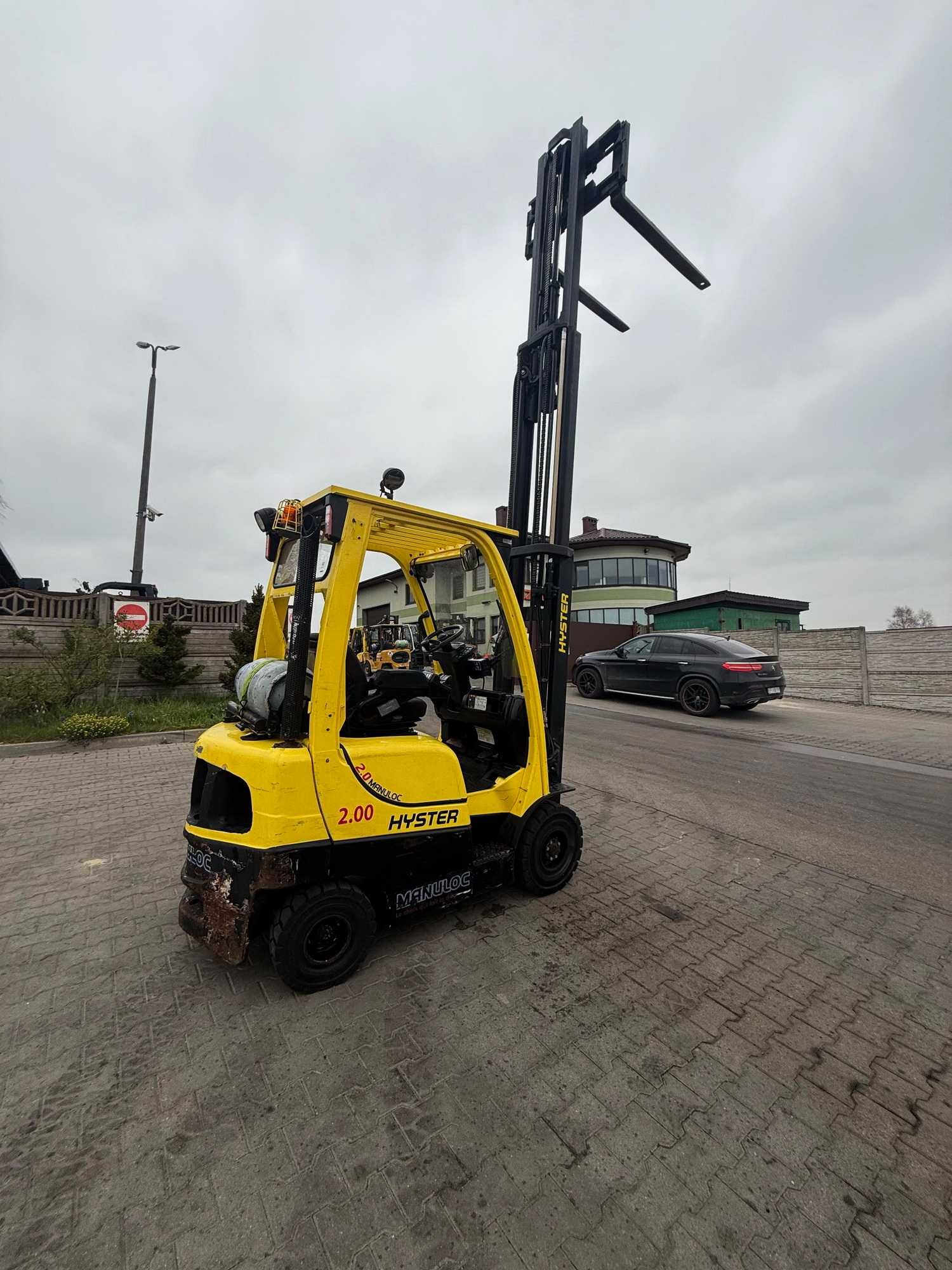 wózek widłowy HYSTER H2.0FT LPG 2000kg TRIPLEX 4.90m przesuw 2009 rok