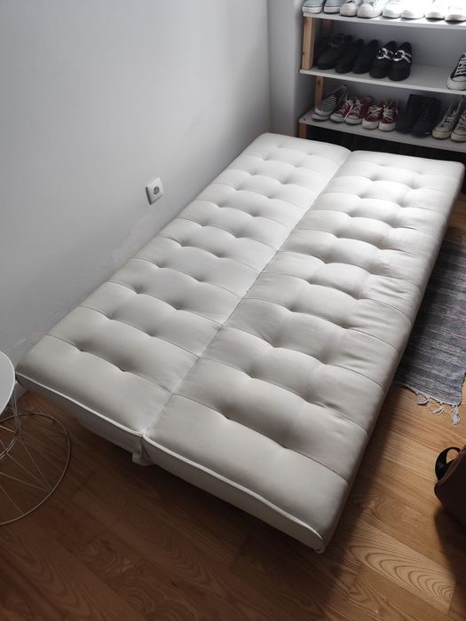 Sofá cama click clack branco 1.80 x1.00