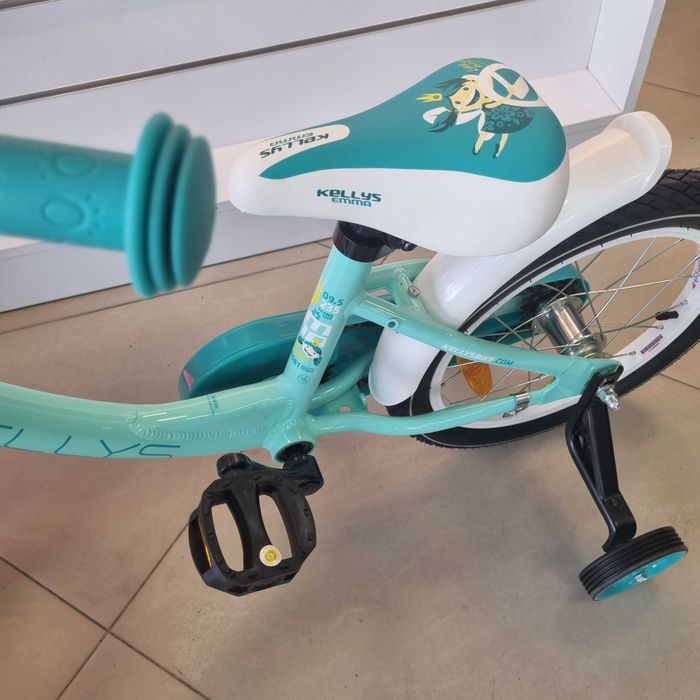 NOWY Rower dziecięcy KELLYS EMMA MENTHOL z kółkami bocznymi koła 16"
