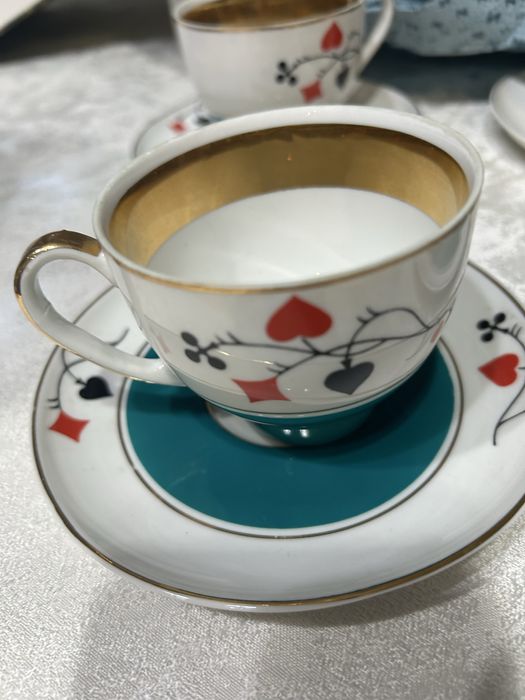 Serwis porcelanowy  do kawy-brydża z Ćmielowa