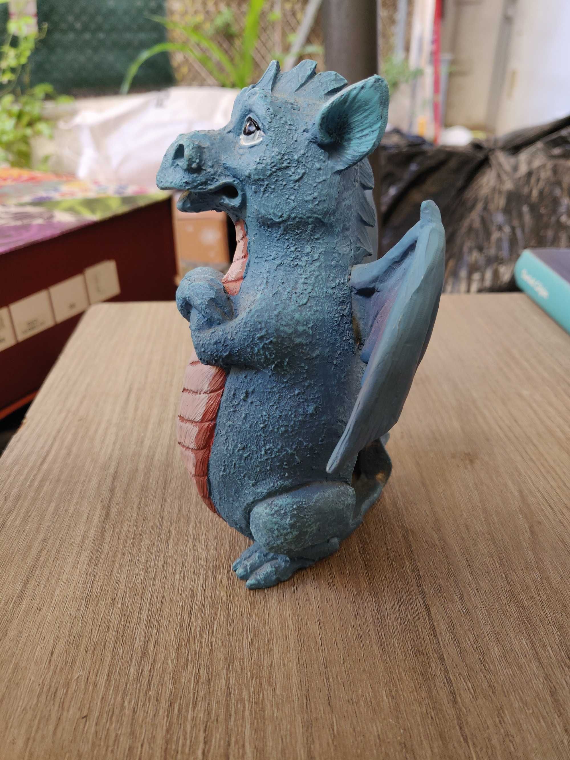 Castiçal Dragão Azul