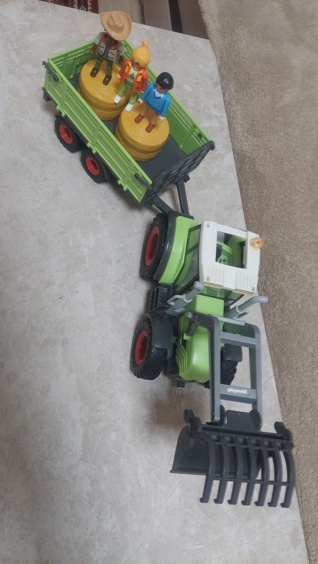 Playmobil  трактор и прицеп