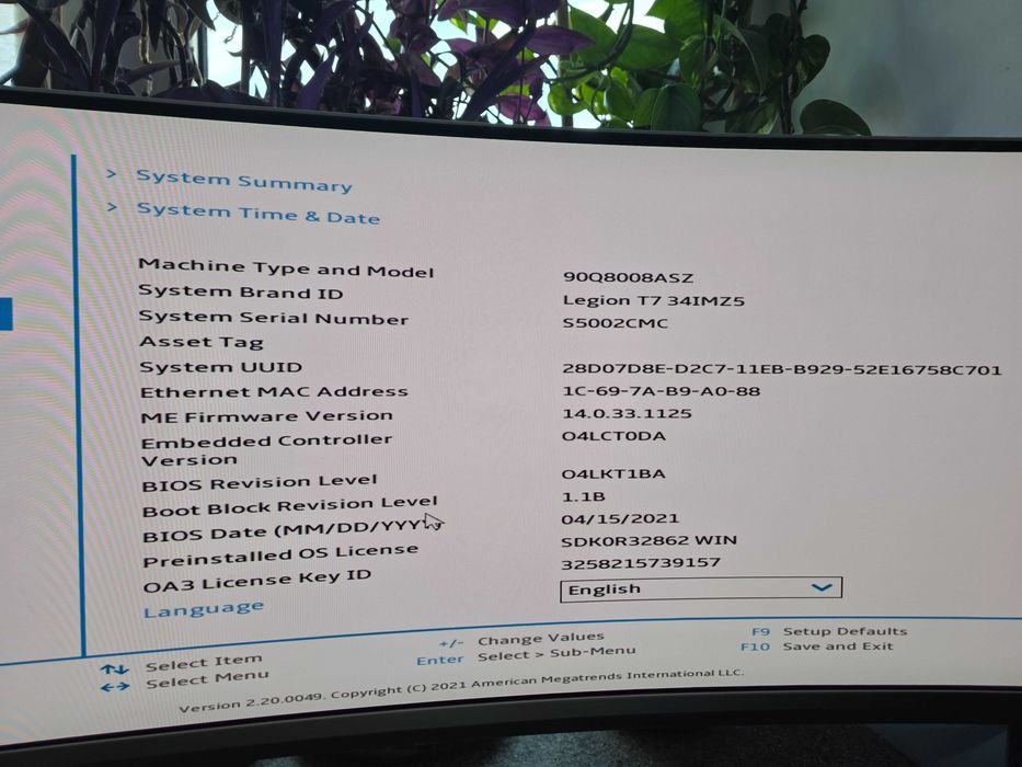 Legion T7 gwarancja i7 rtx 3080 2tb 32gb komputer stacjonarny gracza