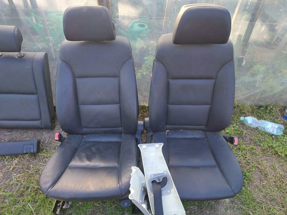 Fotele czarna skóra wnętrze  Bmw E61 E60 Lift 2008r.